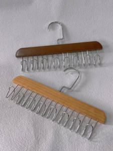 8 Hook Solid Wood Hanger Woman Bra Hanger Man Belt Tie Hanger Durable Vest Bag Hanger