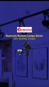 Durevole Rumah Lampu Sorot DN-WJK45 Hitam