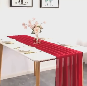 Khăn Trải Giữa Bàn Vải Voan Thun Khăn Trang Trí Lễ Cưới Party Bàn Ăn Sự Kiện Sang Trọng DC-772