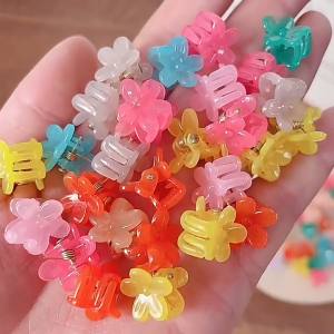 BabyShop-C1117 Set Jepit Rambut Mini Anak Isi 10Pcs Motif Bunga Jepitan Kupu Wanita Aksesoris Rambut