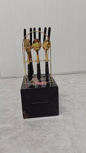 Set Sendok Garpu Polkadot & Gift Set Sendok Makan Marble