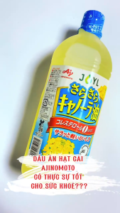 Dầu Ăn Hoa Cải Ajinomoto JOYL Nguyên Chất Chai 1L Nhật Bản