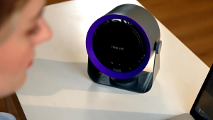 TECHZONE Desktop Fan Mini Air Cooler Type-C Charging Digital Display Turbo Small Fan Wall-mounted Electric Fan