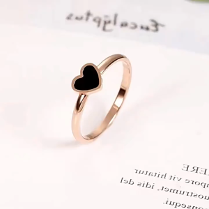 cincin titanium love vintage style fashion korea elegan premium Cc117