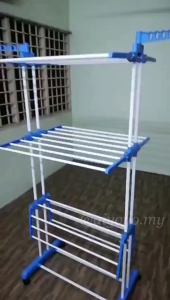 3 Tier Foldable Clothes Hanging Rack Drying Rack Penyidai Baju Rak Baju Rak Pakaian Clothes Rack Underwear Socks Laundry Baby Clothes Hanger