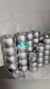panci tutup kastrolliwet castrol jumbo nasi liwet 25 3 5 liter tebal no 9 10 12 aluminium cor tebal