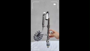 Sink Mounted Kitchen Tap with Spray Gun Bidet 360° Rotatable Single Lever Kitchen Faucet 2 Nozzles Sink Mixer Pull-Out Sink Tap