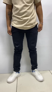 Men's Skinny Slim Fit Ripped Distressed Stretch Jeans