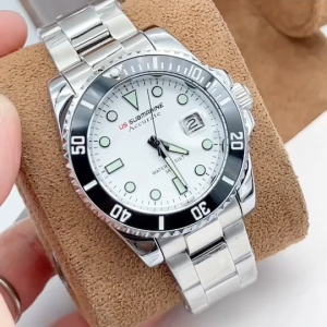 US SUBMARINE นาฬิกาผู้ชาย เท่ๆ แบรนด์แท้ กันน้ำได้ แบบทางการ สาย สแตนเลส ขนาด 41 มม