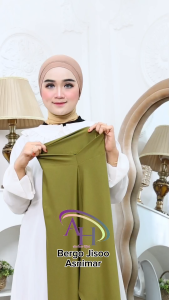HIJAB INSTAN BERGO MALAY JISSOO OVAL SOFT PET AKRILIK MATT JERSEY PREMIUM UKURAN DEWASA PD 70 PB 80 CM