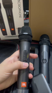 New Harman Wireless Two Microphone System with Dual-Channel Receiver Mic with Freebies