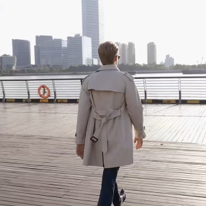 US SMART ทรง burberry trench kensington กันฝน กันหนาว ทรงฮิต