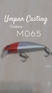 [ M-065 ] Rattle Minnow Sinking 75mm 75cm 11gr Umpan Pancing Lure Casting Action Tenggelam