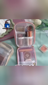 SHOP RAISER 1pcs Cute Cosmetic Bag Waterproof Makeup Pouch Lipstick Bag Portable Transparent Make Up Storage Bag