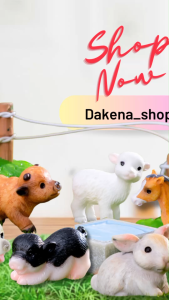 Ornamen Miniatur Hewan Kebun DAKENA - farm animal- Multi Motif