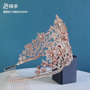 Baroque Style Miss Universe Large Rhinestone Wedding Crown Tiara Crystal Encrusted Queen Princess Tiara Pageant Hair Accessories ladies crown pageant crown