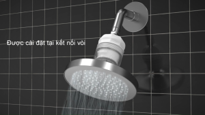 Bộ lọc nước vòi sen hướng dương IONPOLIS KOREA - Dung tích lớn Vitamin C sáng da khử clo lọc sạch cặn bẩn