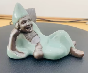 Tượng Tế Công chất liệu Gốm Tử Sa men rạng cao cấp nhập khẩu làng Gốm Phật Sơn