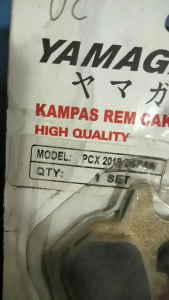 KAMPAS REM DEPAN DISPAD DISPET PCX 2018-2020 MERK YAMAGATA