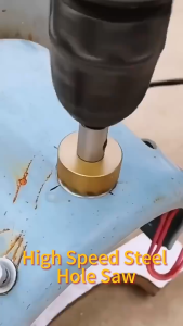 Hole Saw HSS Stainless Steel Titanium untuk Metal dan Plastik Sheet - Mata Bor Pelubang Plat Besi dan Plastik