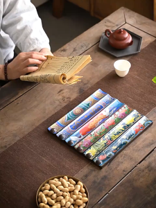 Enamel Ceramic Incense Burner Thread Incense Insertion Tea Ceremony Incense Burner 珐琅陶瓷香炉 线香炉 香插 送线香