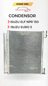 แผงแอร์ อีซูซุ เดก้า ELF NPR 150  EURO 3 ปี 2003 - 2008 CD0076 CONDENSER ISUZU deca คอนเดนเซอร์ รังผึ้งแอร์ แผงรังผึ้ง แผงคอยล์ร้อน  Ocean cool  อะไหล่ แอร์ รถยนต์ แอร์รถ รถบรรทุก รถขุด