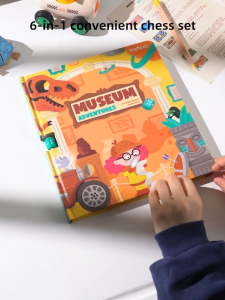 Mideer 6-in-1 Portable Board Game Book - Museum Adventures