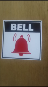 STIKER PENUNJUK TOMBOL BELL DI RUMAH