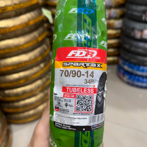 FDR Ban Motor Spartax 70/90-14 Tubeless TL Ban Motor Metic Free Pentil