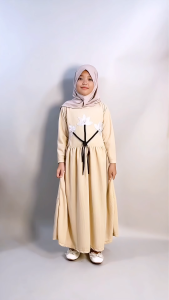 CF Kids Gamis Anak Perempuan Knit Susun Vahira