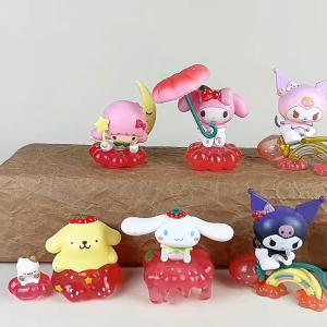 Sweet Strawberry Paradise series Sanrio Melody Kulomi Laurel dog hand tide play tabletop decoration
