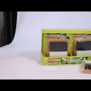 Mainan Edukasi Anak Hidden Blocks Warna Hitam dan Putih