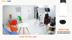 Camera Bóng Đèn IMOU BULB CAM Độ Phân Giảm 5M/3M Ban Đêm Có Màu Đàm Thoại 2 Chiều Xoay 360 Độ Phụ kiện DH