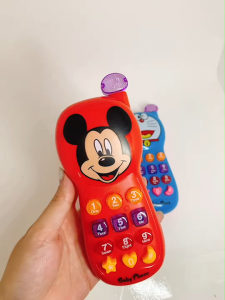 โทรศัพท์เด็กเล่นลายการ์ตูน มีเสียงมีไฟ