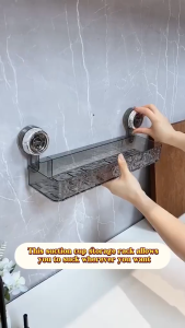 RAK KAMAR MANDI AESTHETIC MOTIF 3D RAK GANTUNG HOLDER TEMPEL DINDING DAPUR MULTIFUNGSI ORGANIZER STORAGE - HERA MYHOMESTUFF168