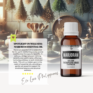 Eco Premium Marjoram Essential Oil Therapeutic Grade Steam Distilled 100% Pure Vegan Aromatherapy