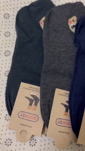 ถุงเท้าข้อสั้นผู้หญิงลายหมีสีสันสดใส ฟรีไซร์ พร้อมส่ง