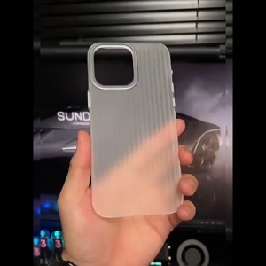 PsDs Corrugated Matte Semi Trans Anti-Fingerprint Full Cover Drop Protective i-Phone Cover Case