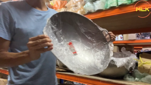 MLK Big Deep Carbon Steel Wok Rhino Brand Double Handle Tomyam Cook Kuali Besar Karbon Keluli Masak