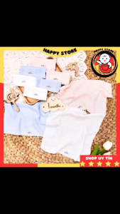 Khăn sữa cho bé sơ sinh Beeon mền mịn hộp 5 khăn sữa sợi tre 30x30cm cao cấp thấm hút Happy Store