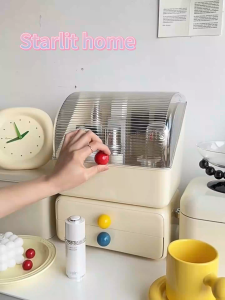 กล่องเก็บเครื่องสำอางแบบแบ่งชั้น ลิ้นชัก เครื่องสำอาง กล่องใส่ เครื่องสำอาง มีชั้นวางเครื่องสําอาง เบา กล่องเครื่องสำอาง สำหรับความจุใส่กับเครื่องสำอาง