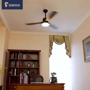 【COD】Lampu kipas angin gantung plafon ruang tamu kipas lampu gantung hias 2-in-1 3 warna 6 kecepatan 42 inci meja makan kamar tidur balkon led Bilah kipas kayu lampu kipas angin remote