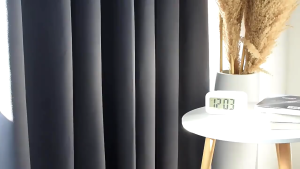Lovhome 100% Blackout Curtains Langsir Sliding Door with Ring Ready Made