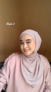 Melia Pashmina Inner 2in1 Ceruty Premium Hijab Instan 25 Warna Lengkap Jilbab Grosir Hijab Wanita