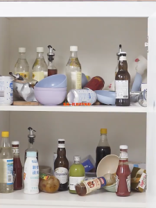 Shiok Living 🚀 Kitchen Storage Cabinet Box Storage Organizers Storage Bins Plastic Organizers Snack Storage