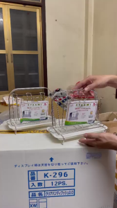 Khay úp ly cốc inox Sta Ami Hàn Quốc có khay hứng tiện lợi (inox cao cấp không hoen gỉ)