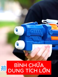 Đồ Chơi Súng Nước Áp Lực Cao 2 nòng Size To Súng Phun Nước 2 Tia Bắn Xa 6-10m Cho Bé Thỏa Sức Vui Chơi