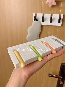 🤍 ตะขอแขวนของติดผนัง 4ตะขอ รูปเปียโน ตะขอแขวนของ 🤍