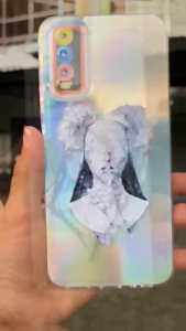 Case Hologram Fashion AEST REALME 10 C15 C33 Casing Hologram Aurora Aero Case