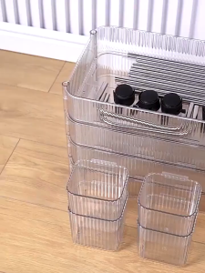 Transparent Trolley Cosmetics Rak | Bedroom Bookshelf | Living Room Snacks Storage Rack | Kereta pelbagai lapisank | 零食推车